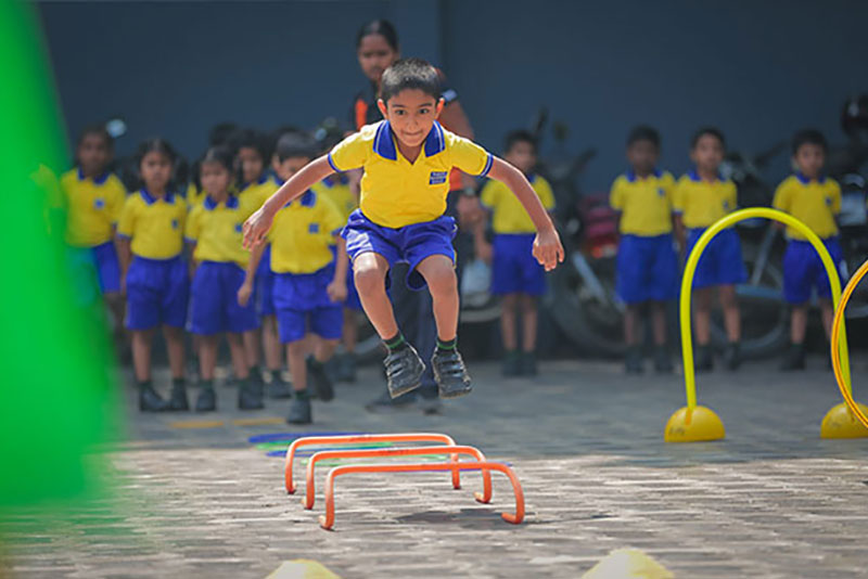 students playing image - Suguna International School