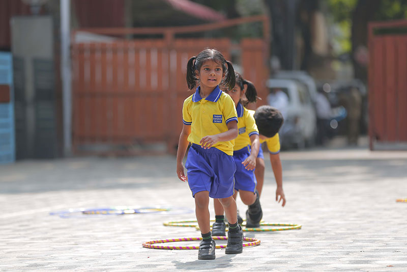 students playing image - Suguna International School