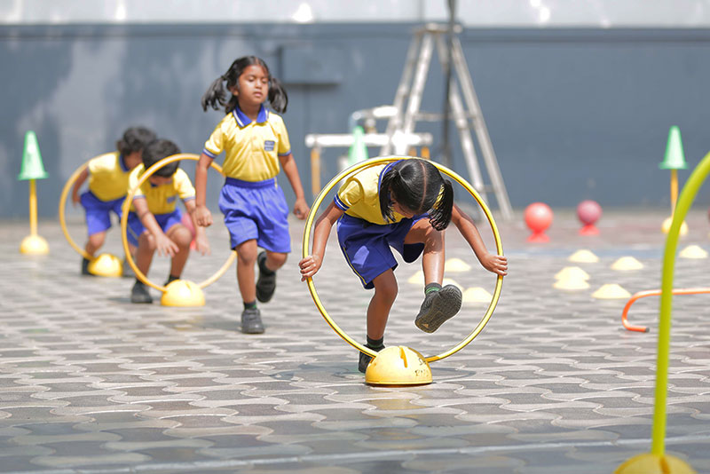 students playing image - Suguna International School